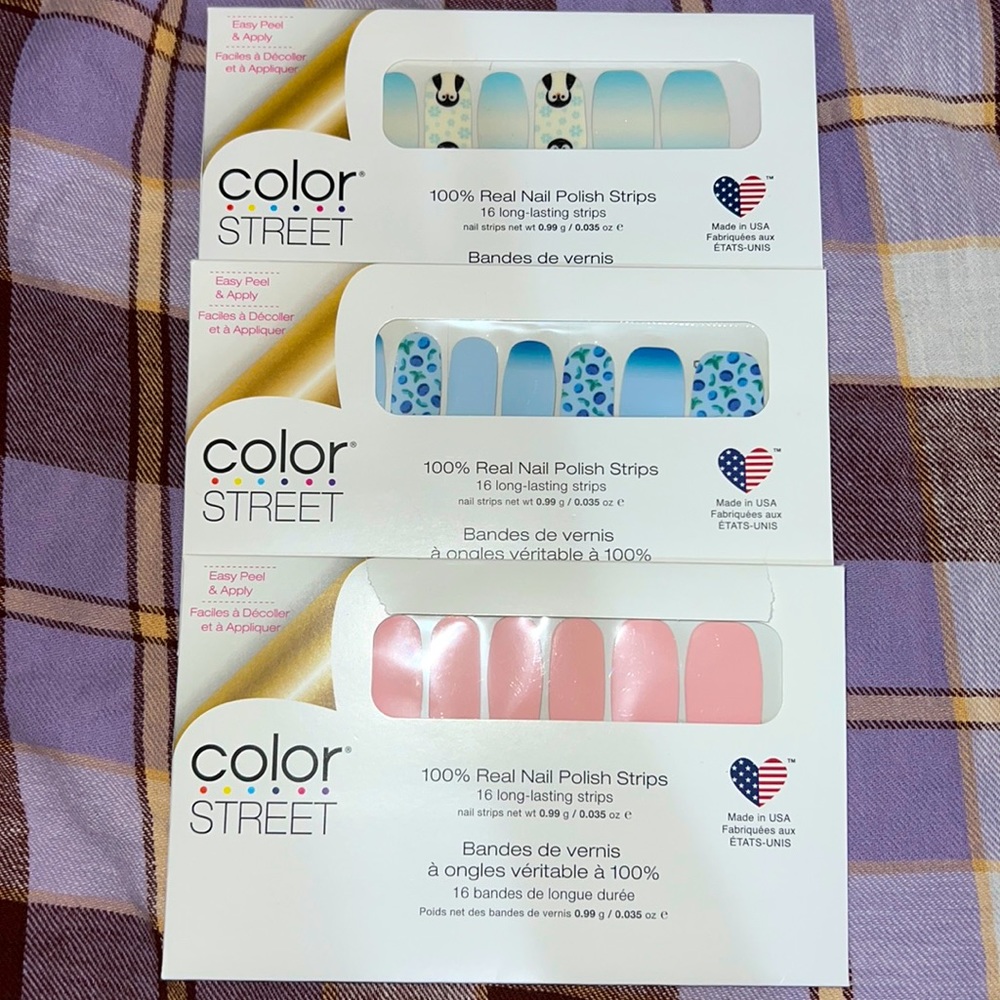 Color street nail strips 3 sets